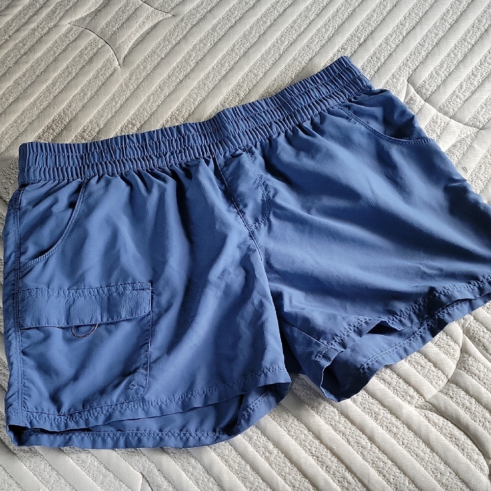 COLUMBIA NYLON SHORTS  MEDIUM BLUE